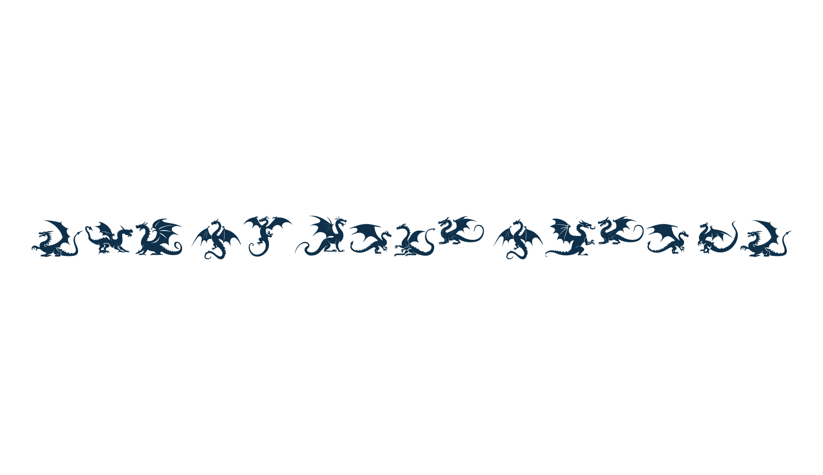 The Dragon Ding ST, display market font preview