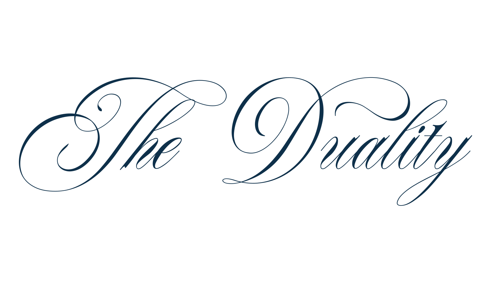 The Duality, script calligraphy fancy decorative font preview