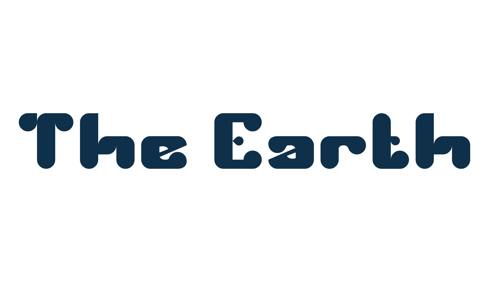 The Earth, various font preview