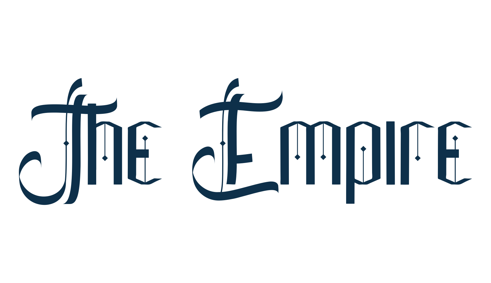 The Empire, modern font preview