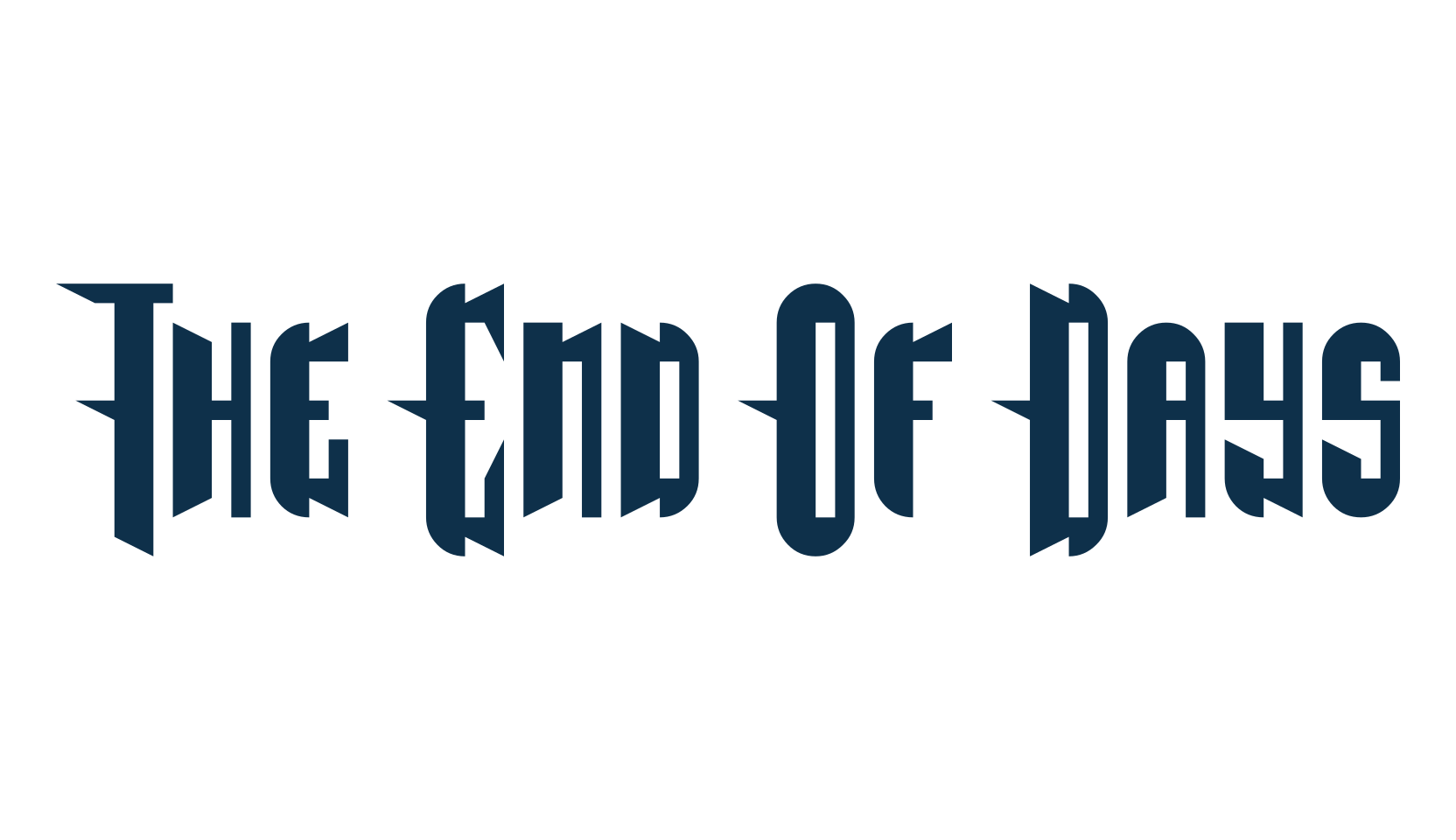 The End Of Days, modern font preview
