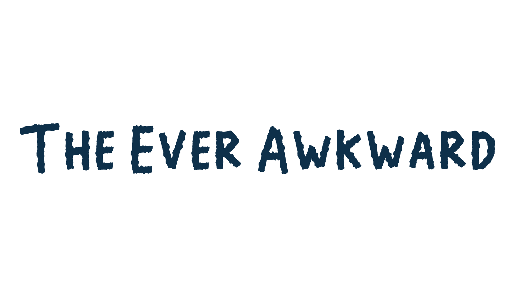 The Ever Awkward, fancy decorative font preview