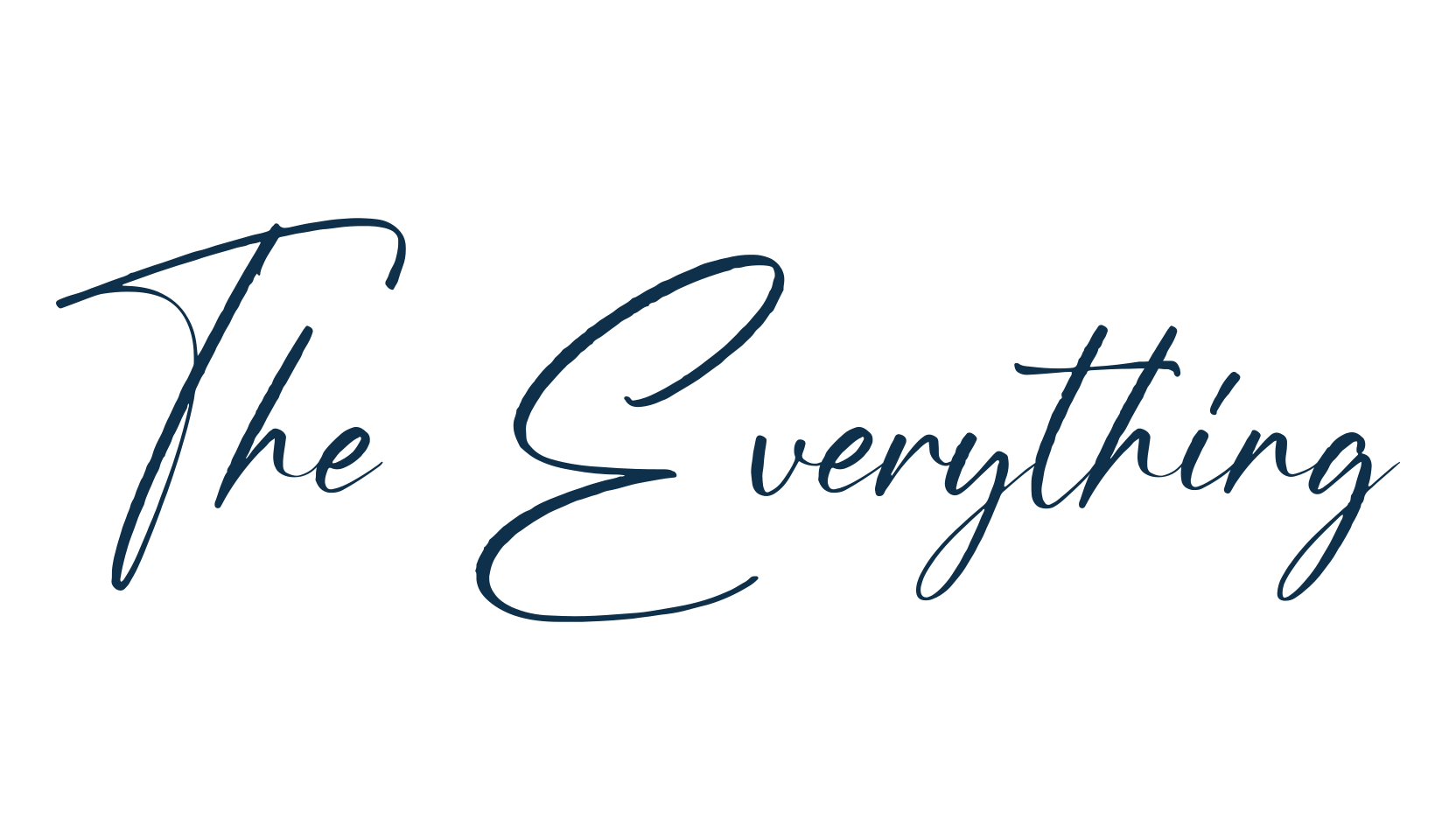 The Everything, script handwritten fancy decorative calligraphy font preview
