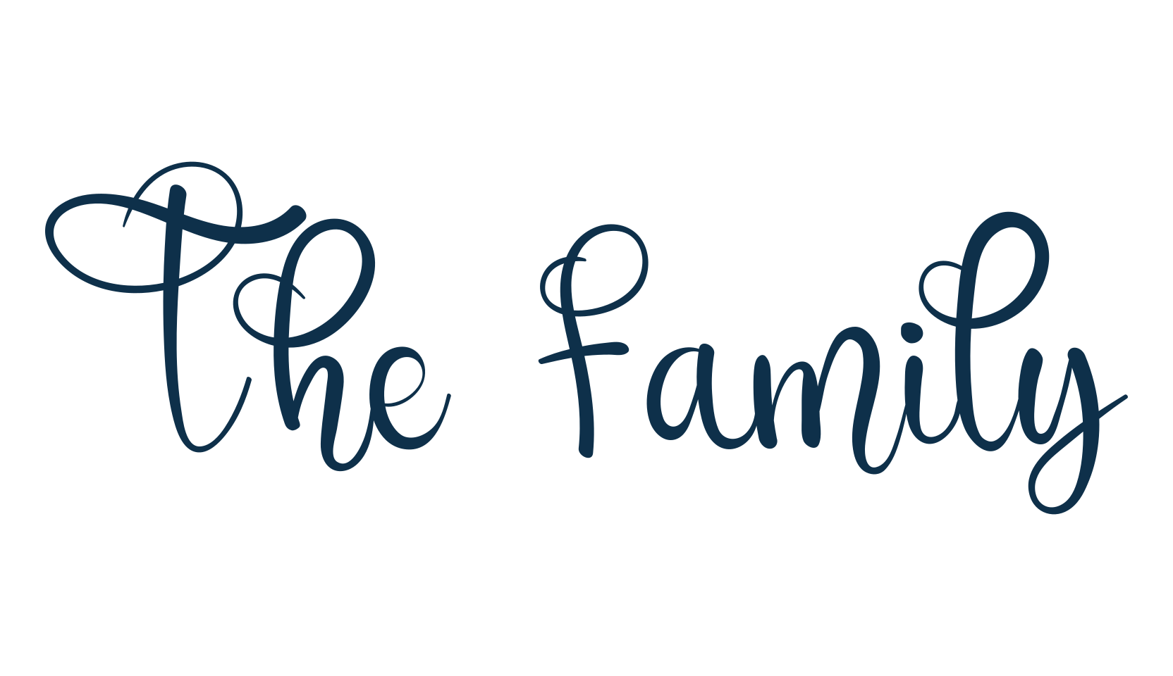 The Family, fancy decorative font preview
