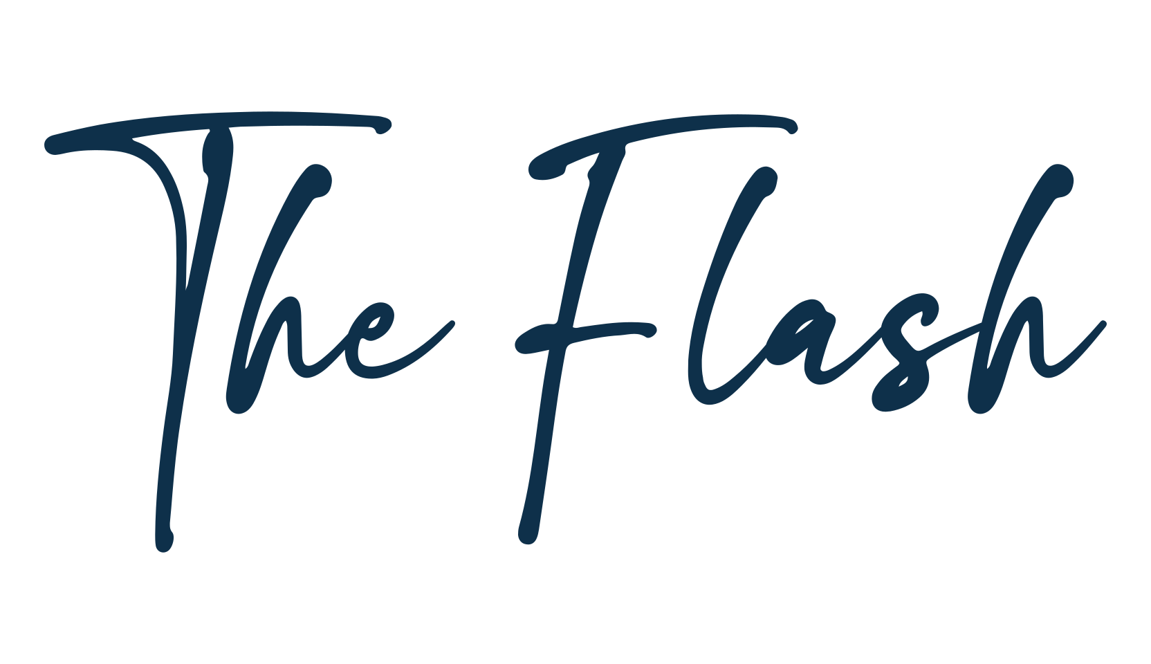 The Flash, script handwritten fancy decorative calligraphy font preview