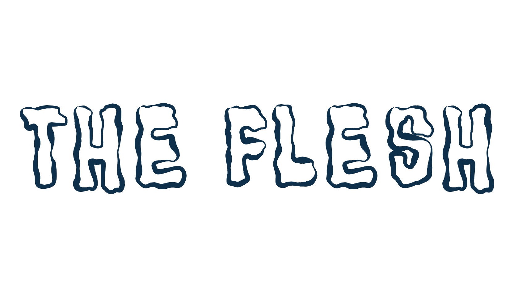 The Flesh, halloween font preview