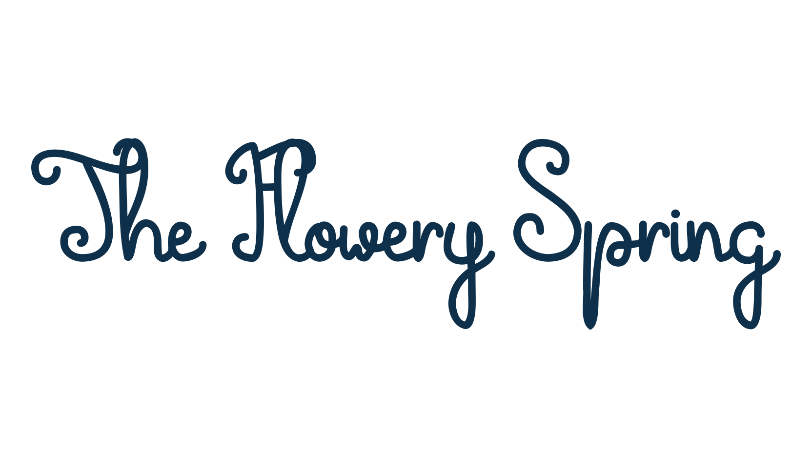 The Flowery Spring, script handwritten fancy decorative calligraphy font preview