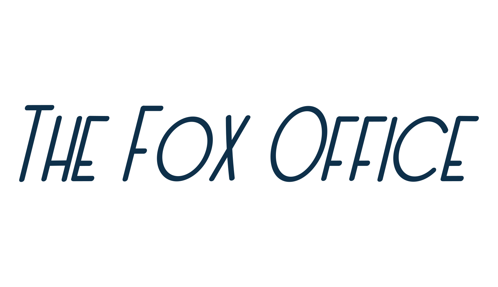 The Fox Office, fancy various decorative font preview