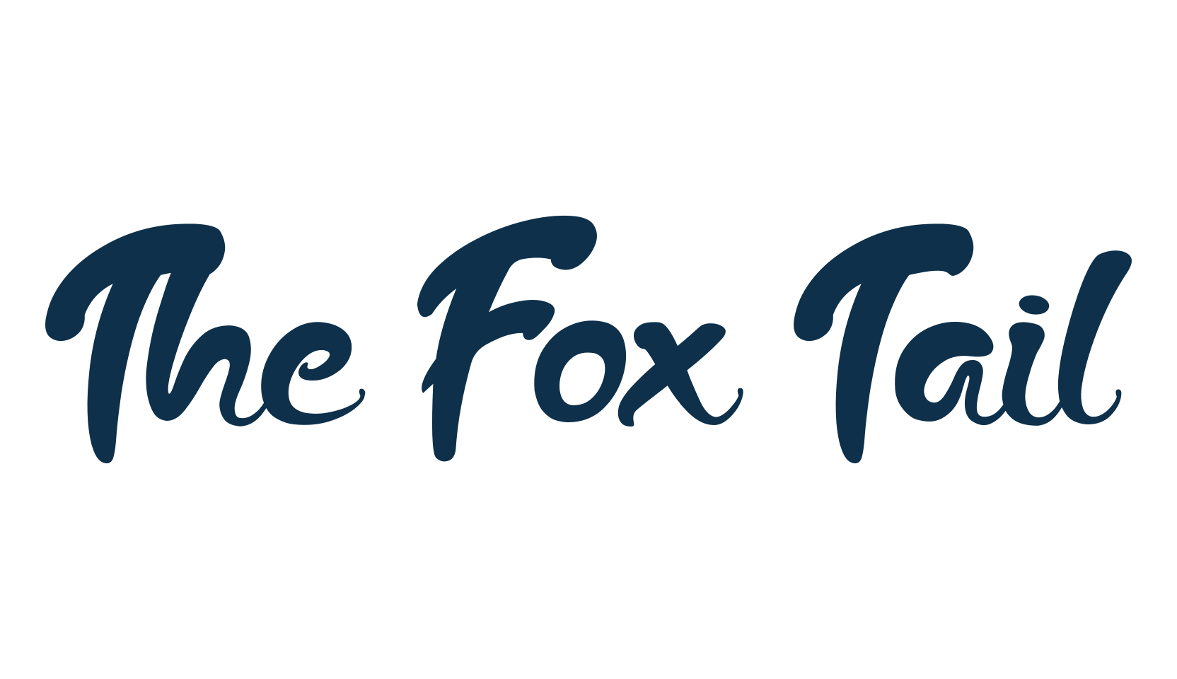 The Fox Tail, script brush fancy decorative calligraphy font preview