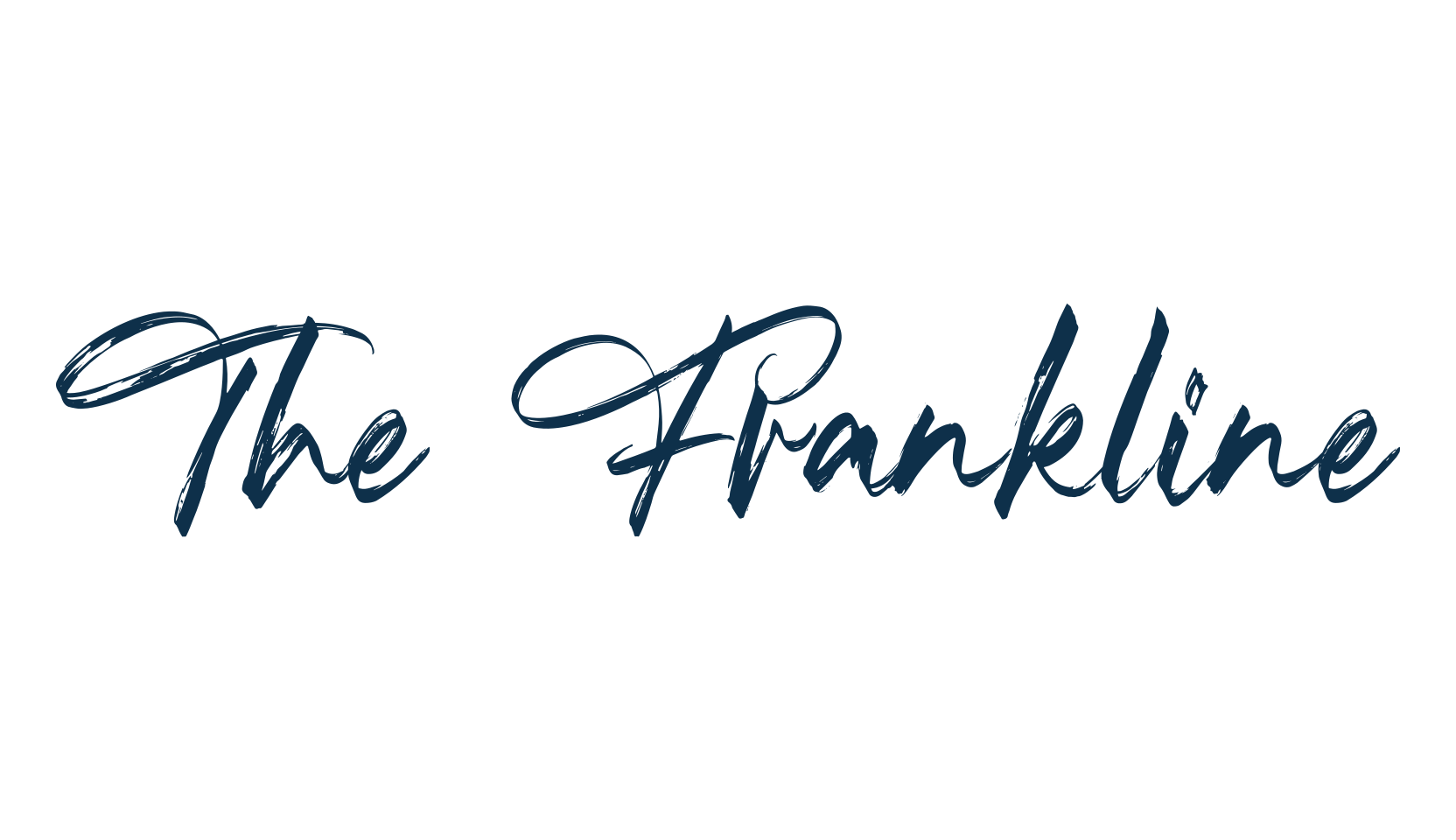 The Frankline, script brush fancy decorative calligraphy font preview