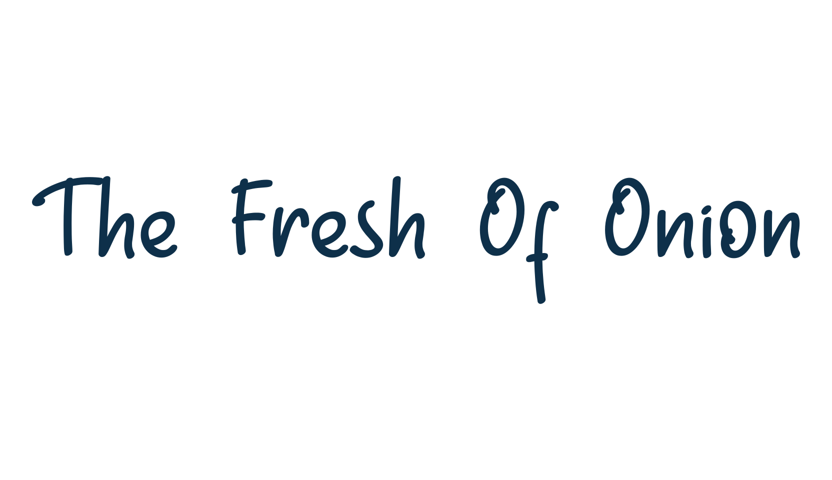 The Fresh Of Onion, handwriting font preview