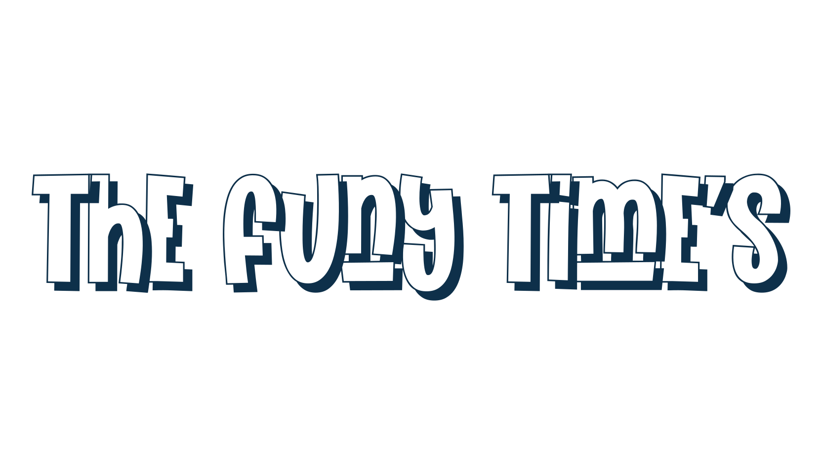 The Funy Time's, cartoon font preview