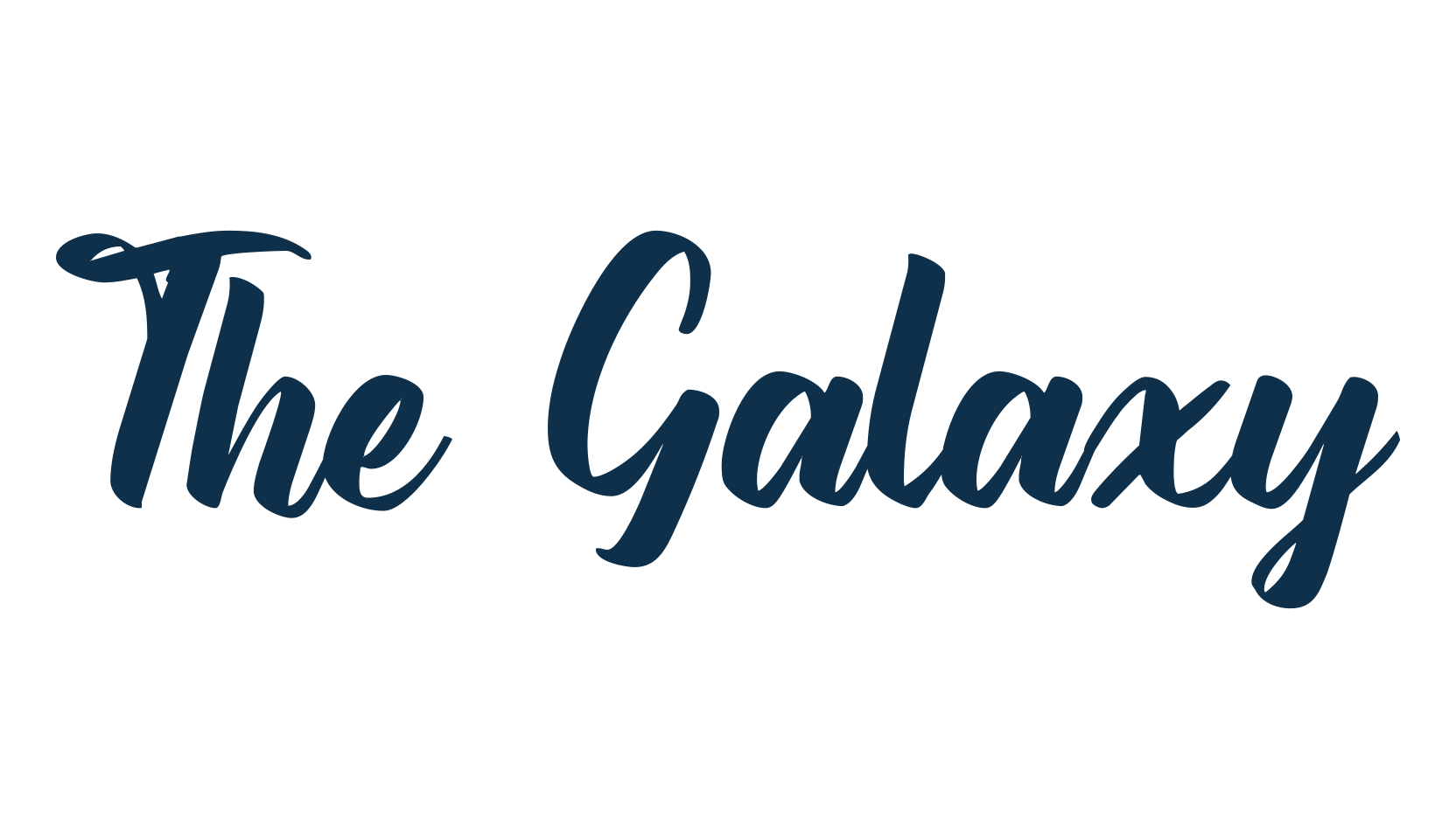 The Galaxy, fancy various decorative script calligraphy font preview