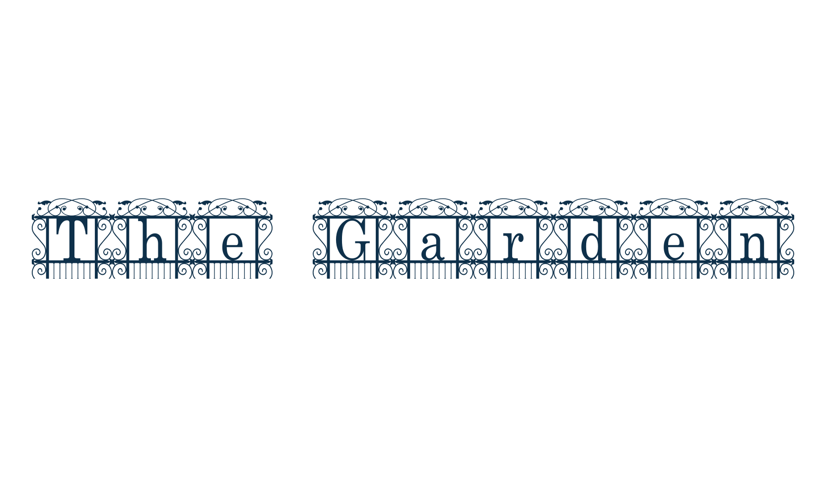 The Garden, fancy decorative font preview