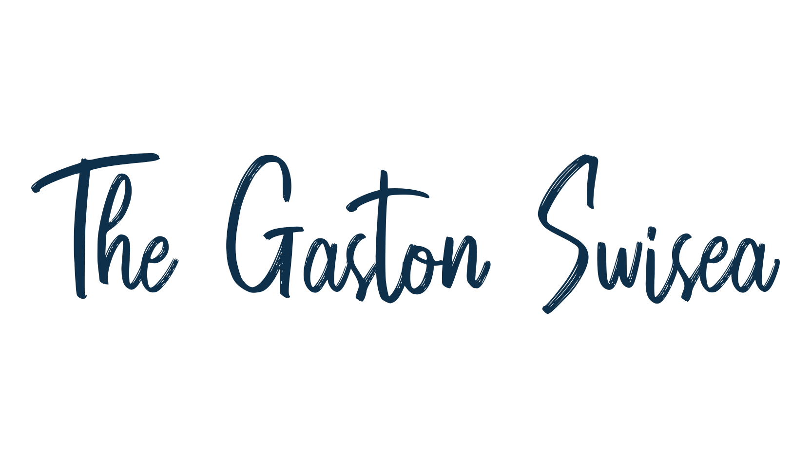 The Gaston Swisea, brush font preview