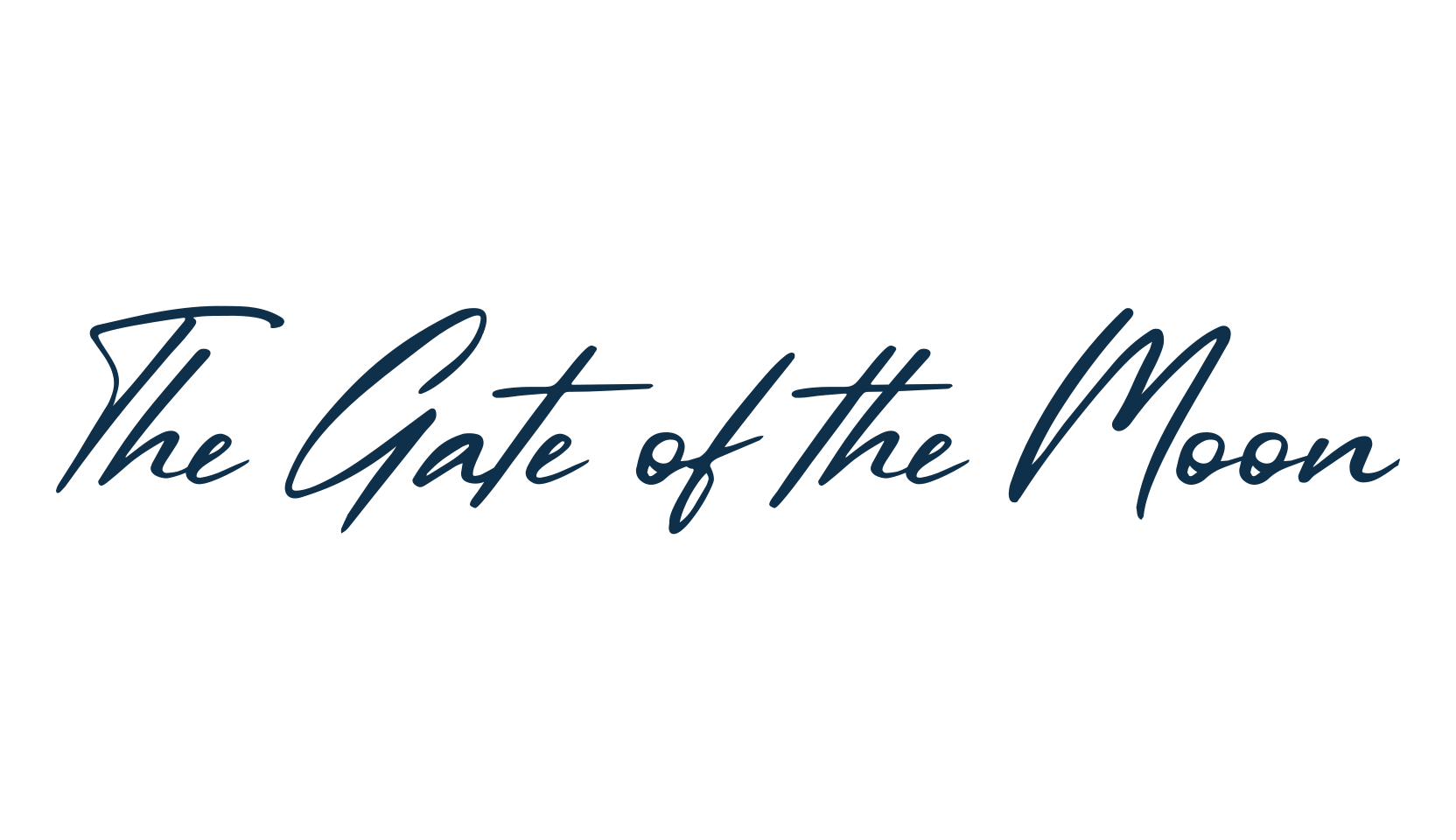 The Gate of the Moon, handwriting font preview
