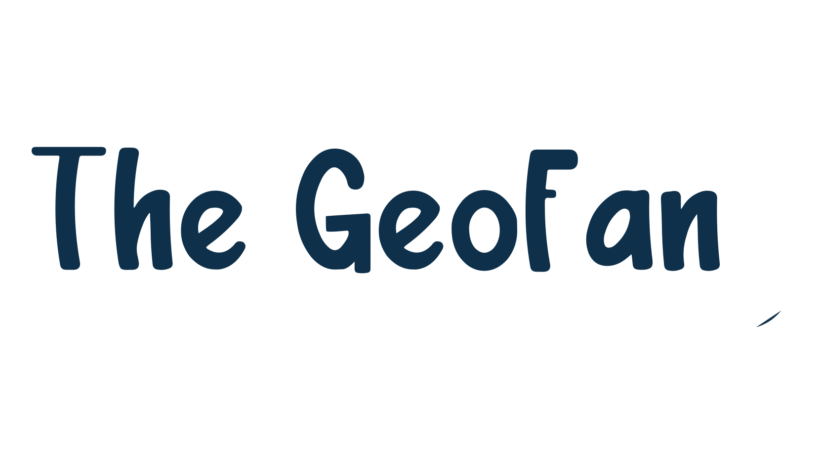 The Geofany, cartoon font preview