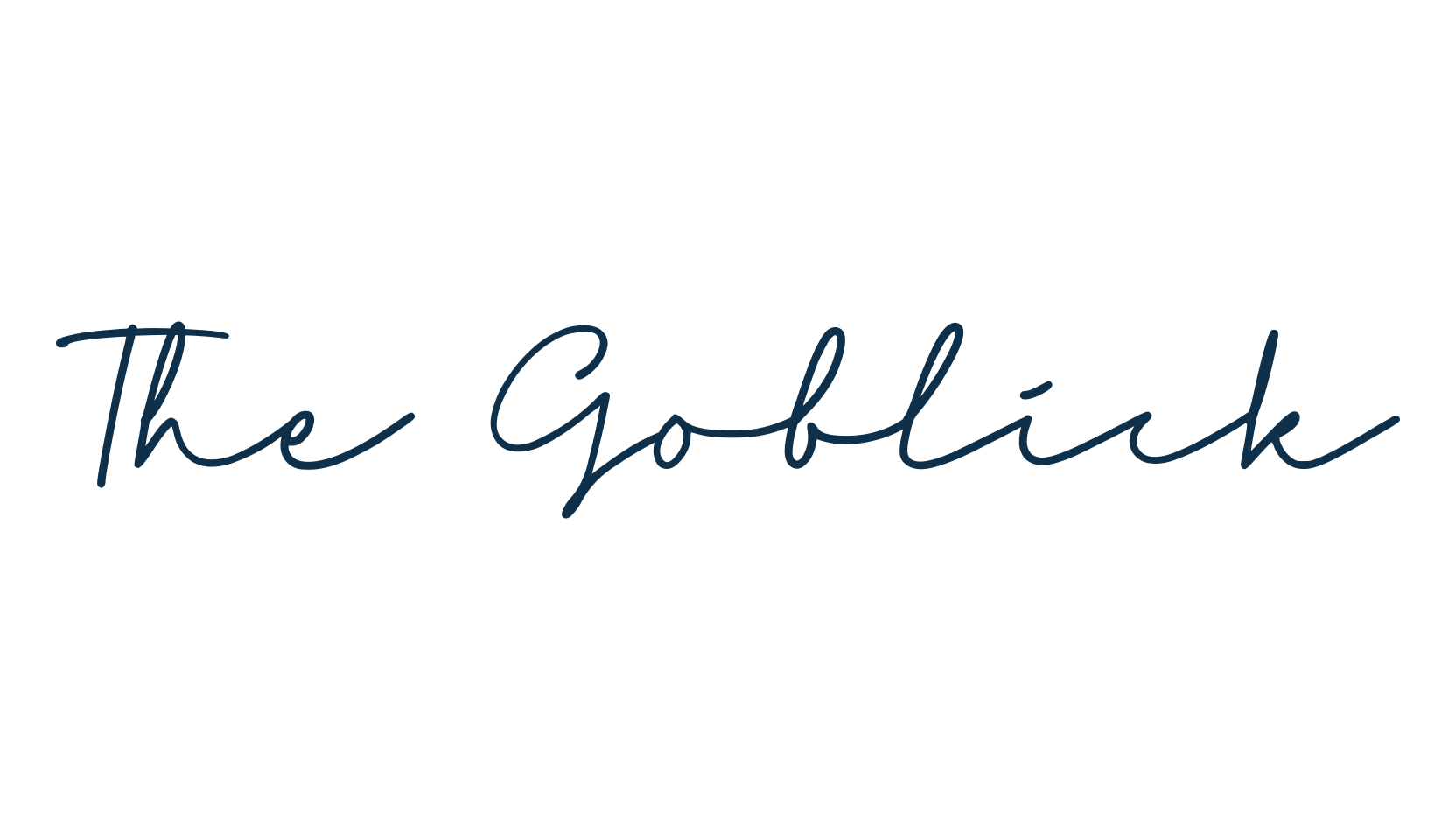 The Goblick, script handwritten fancy decorative calligraphy font preview