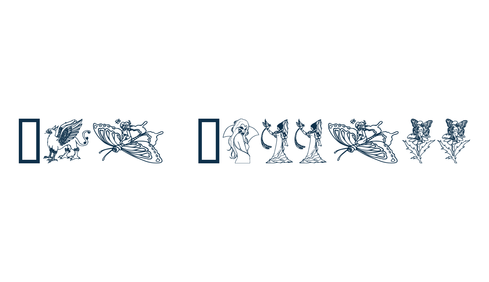 The Goddess, display market font preview
