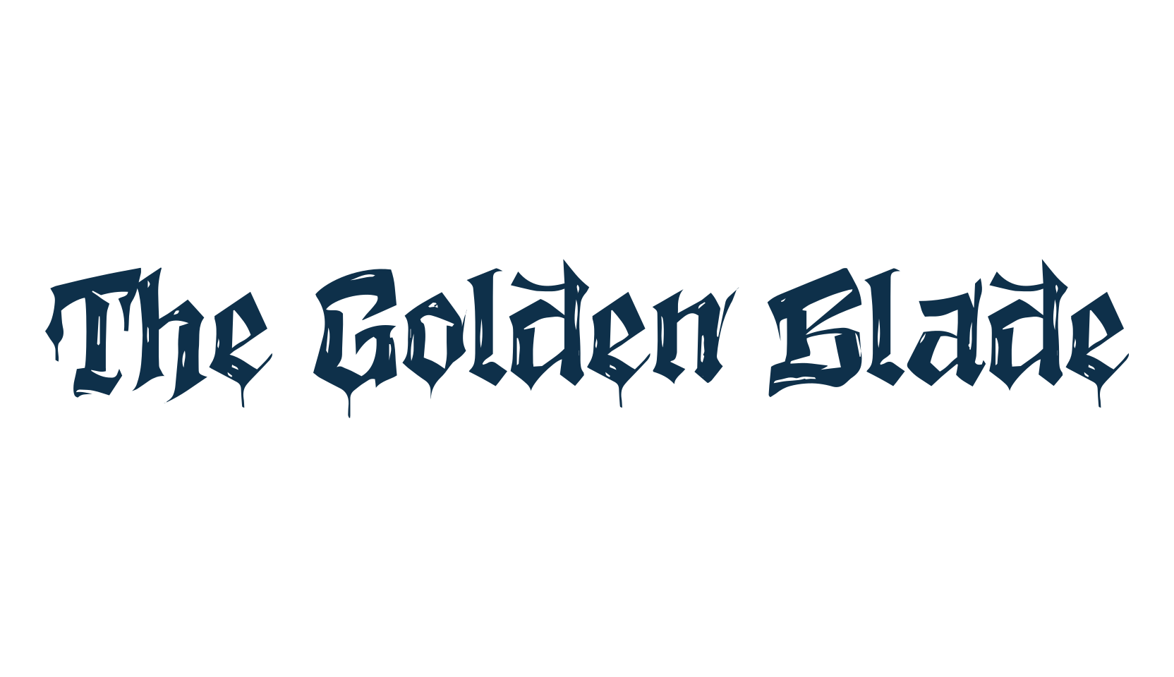 The Golden Blade, modern font preview