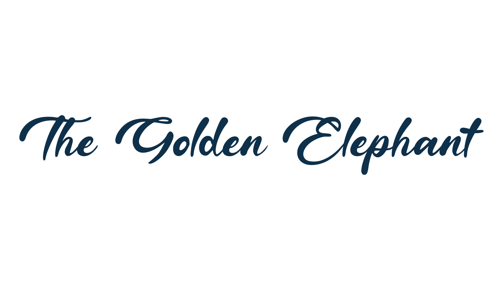 The Golden Elephant, fancy various decorative script calligraphy font preview