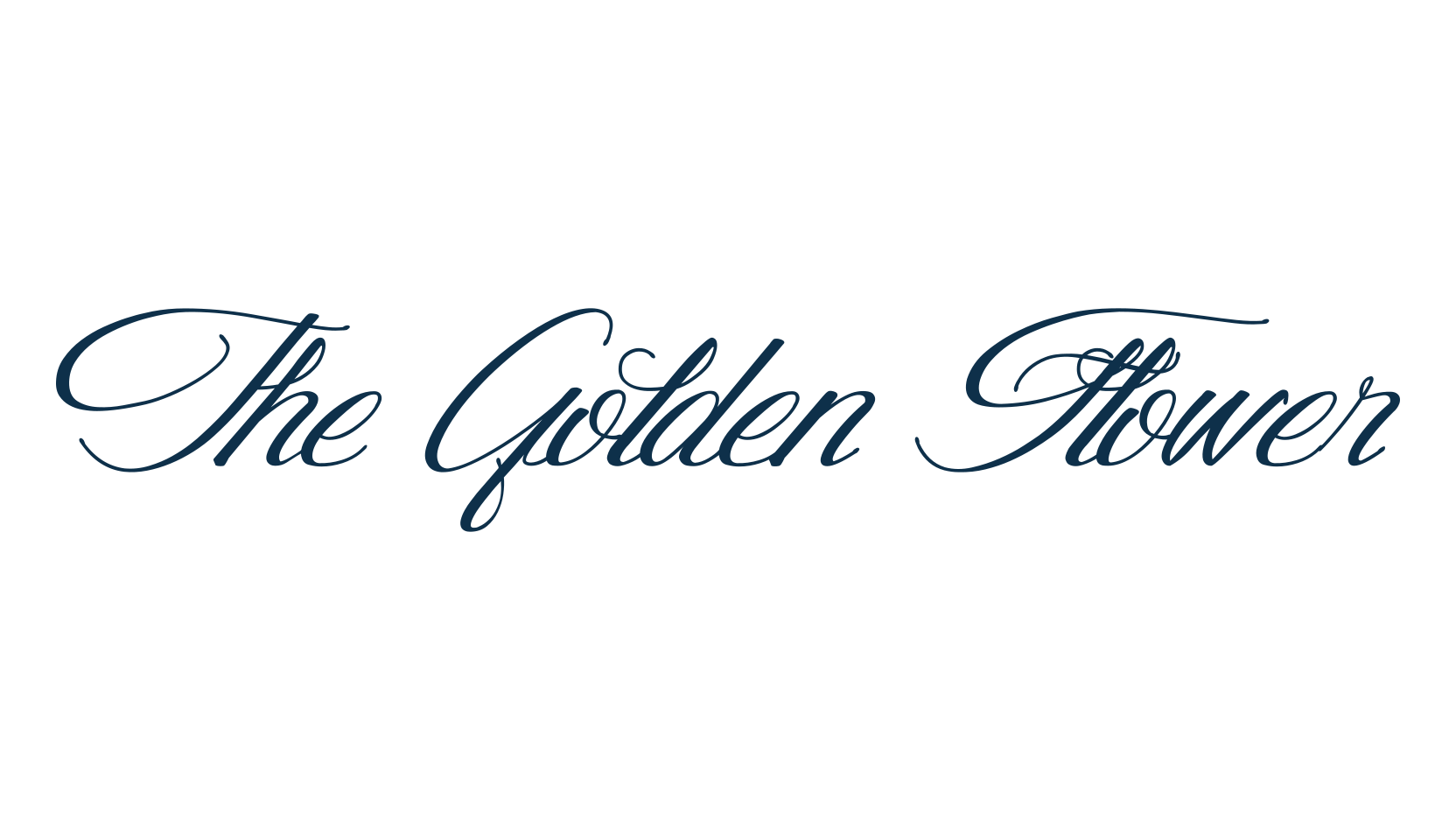 The Golden Flower, script calligraphy fancy decorative font preview