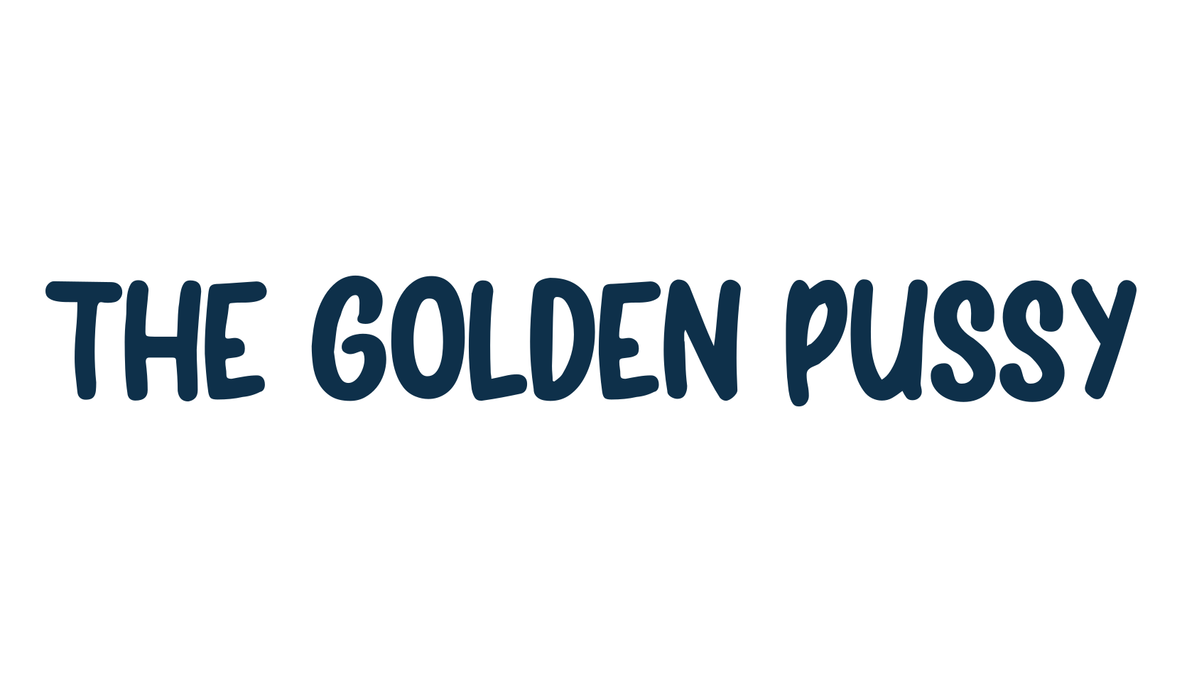 The Golden Pussy, fancy cartoon decorative font preview