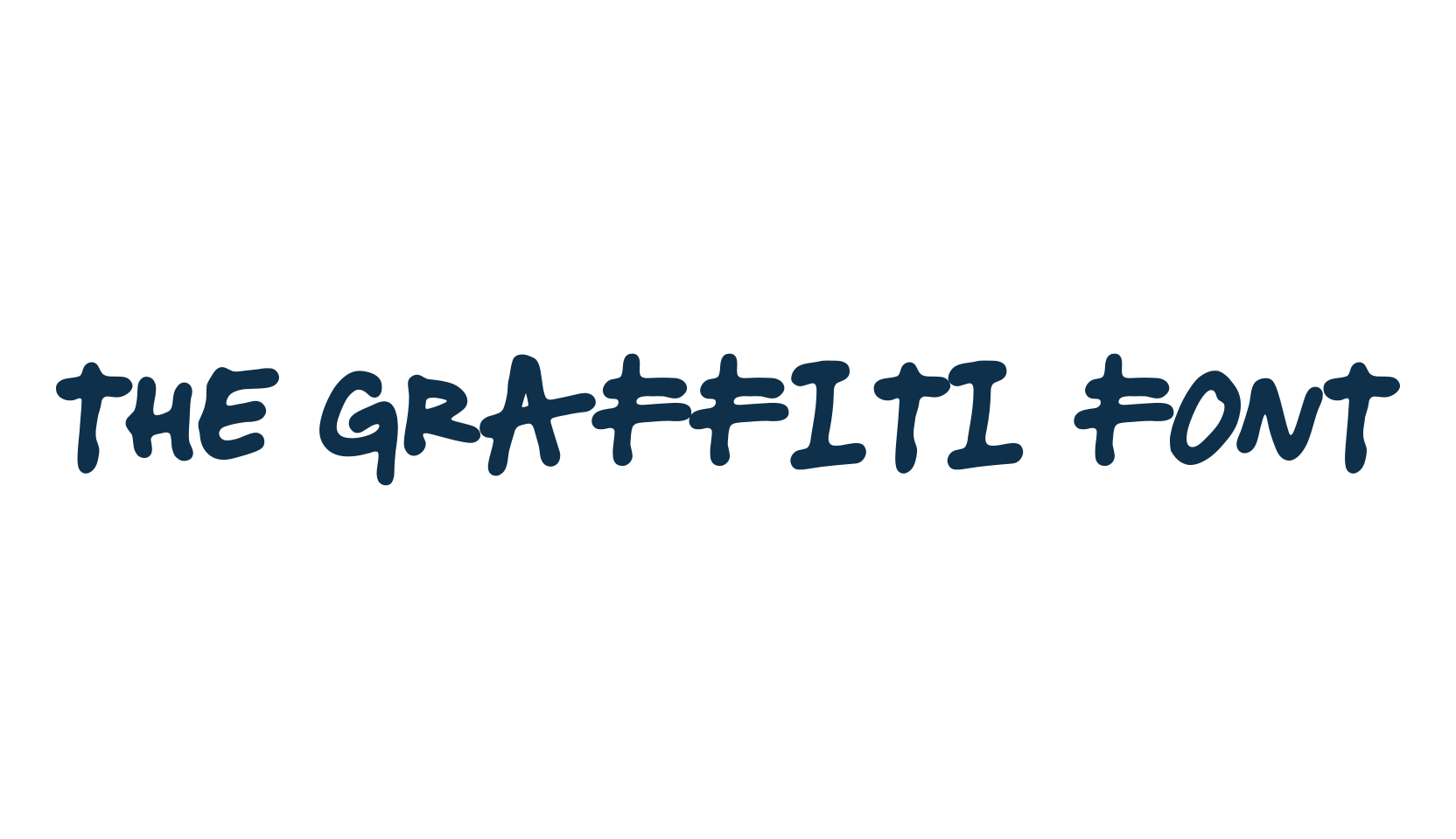 The Graffiti Font, script graffiti fancy decorative calligraphy font preview
