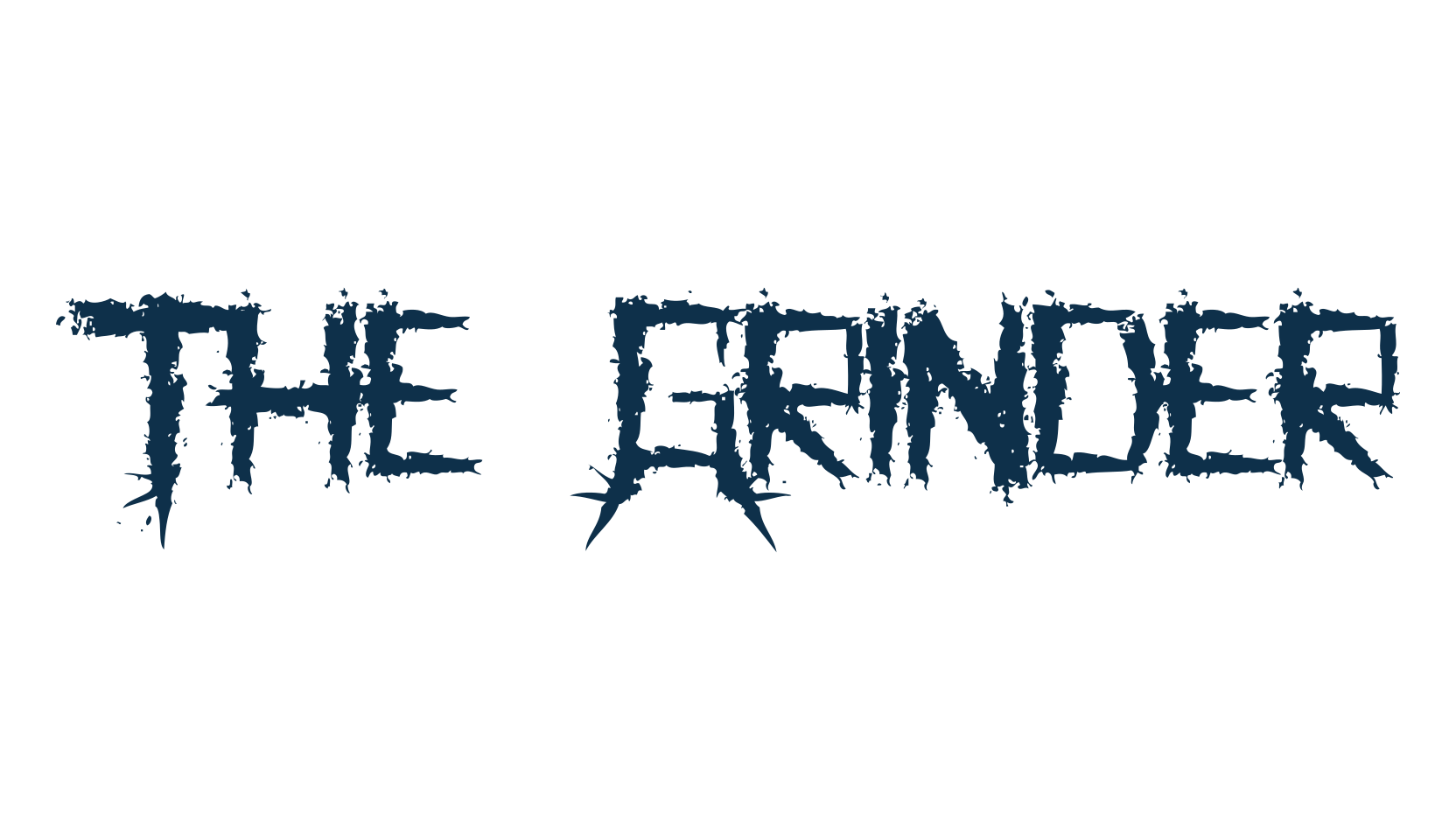The Grinder, holiday halloween fancy decorative horror font preview