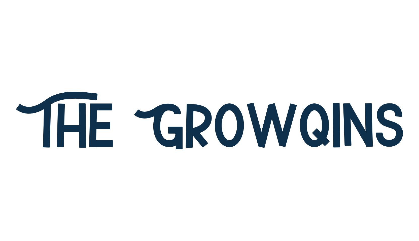 The Growqins, fancy various decorative font preview