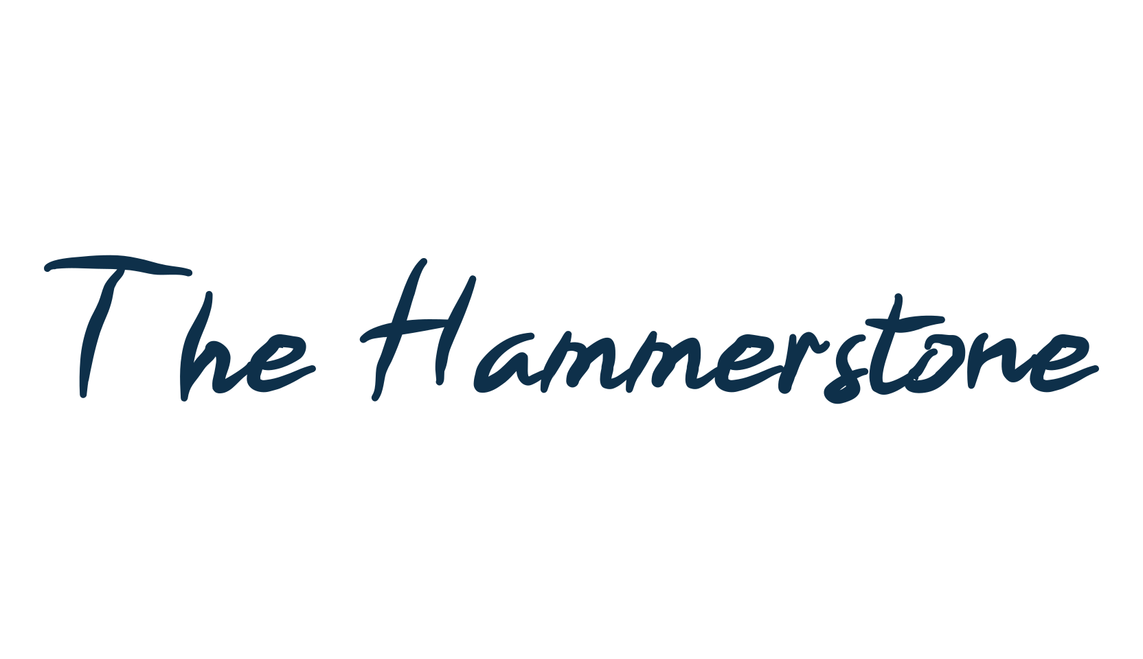 The Hammerstone, handwriting font preview