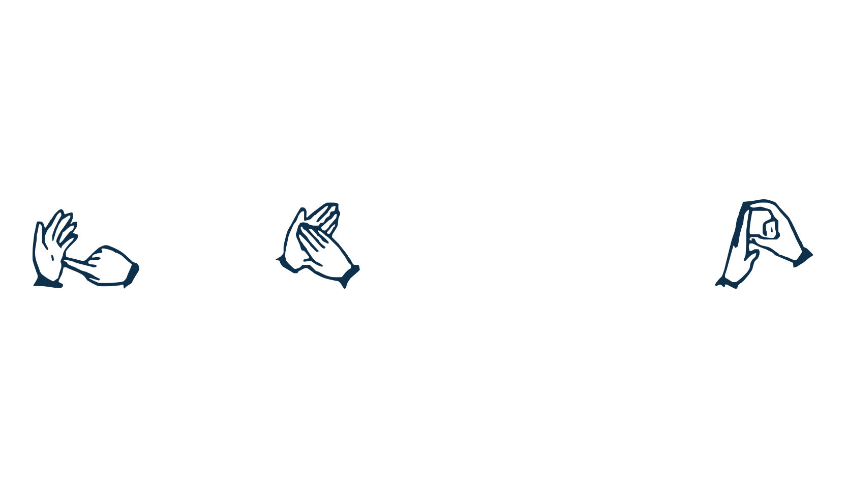 The Hands of Deaf, fancy decorative font preview