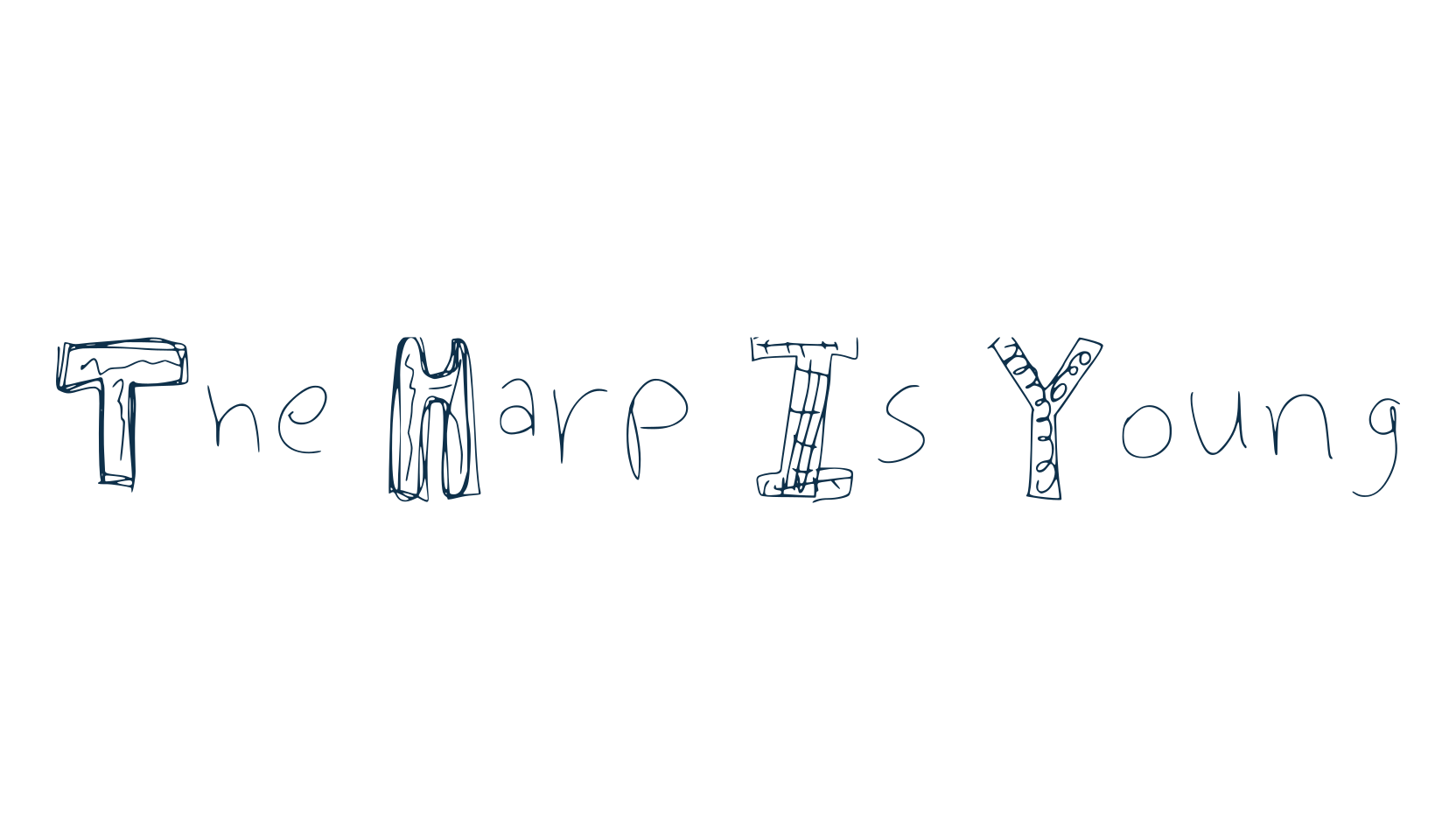 The Harp Is Young, fancy various decorative font preview