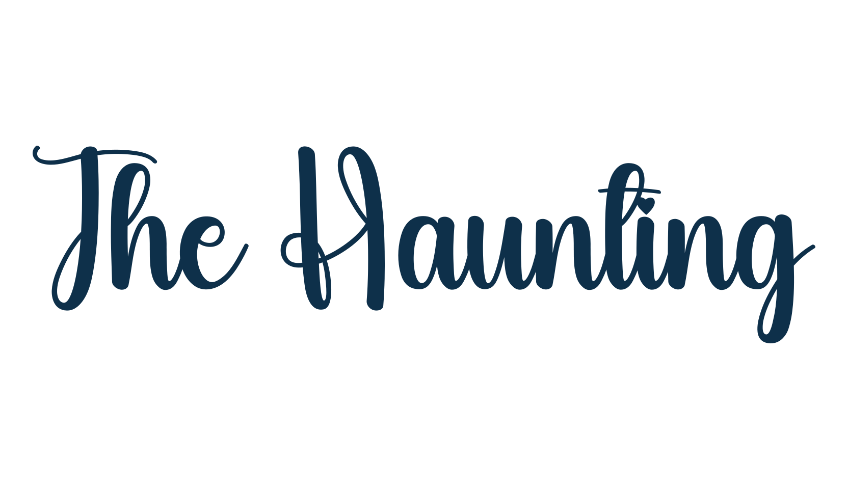 The Haunting, various font preview