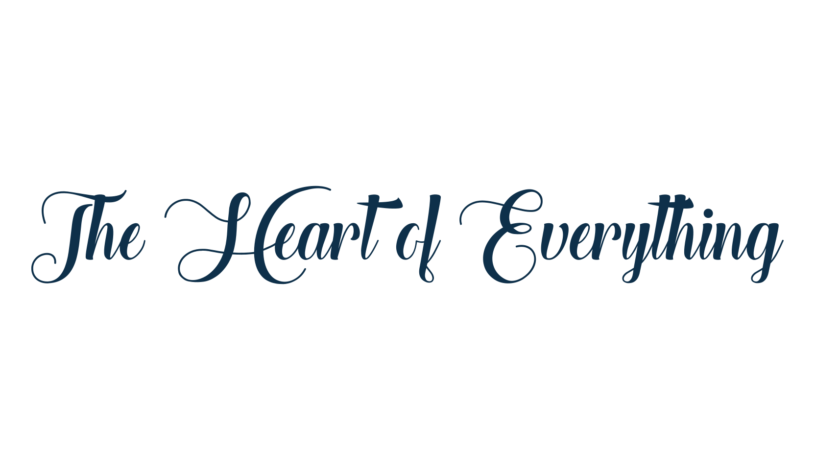 The Heart of Everything, script calligraphy fancy decorative font preview