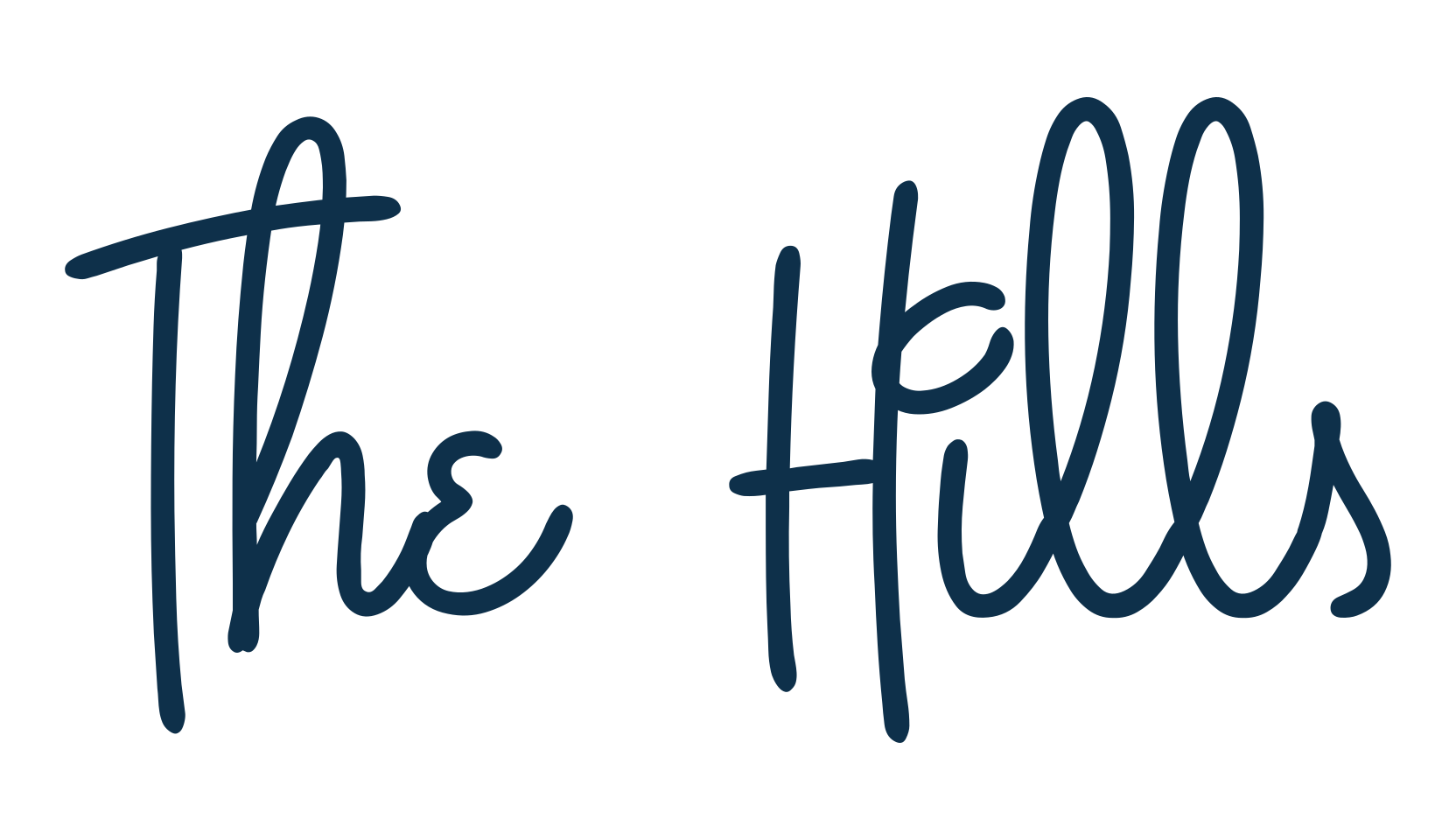 The Hills, various font preview