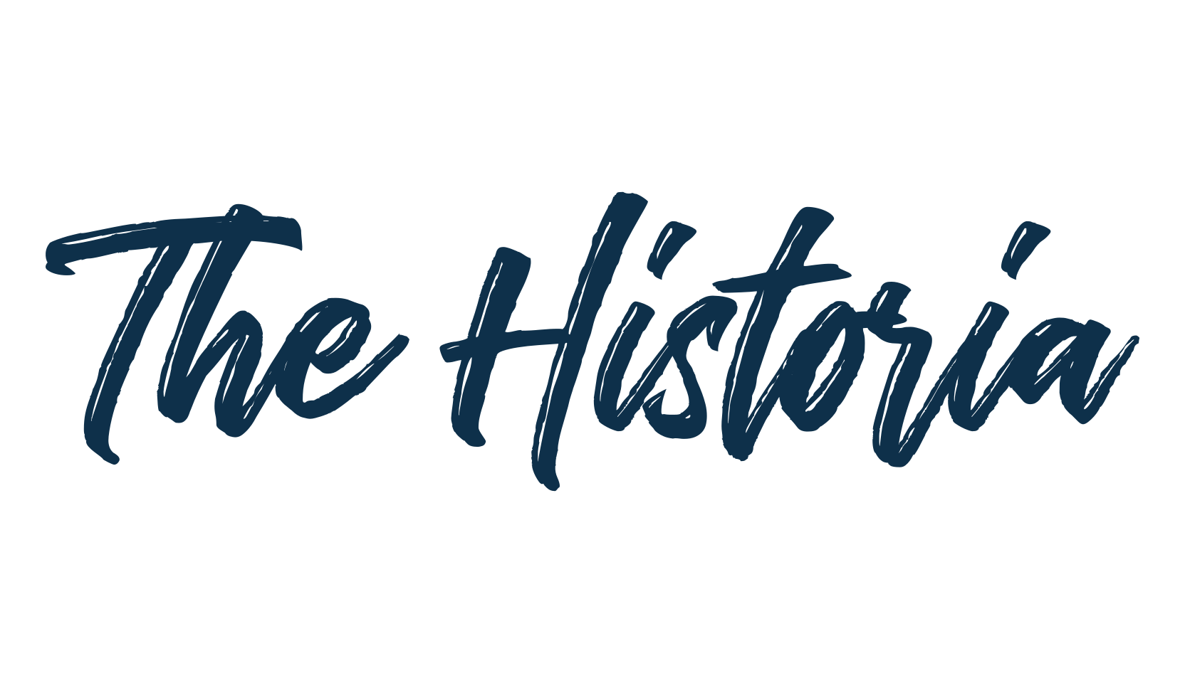 The Historia, script brush fancy decorative calligraphy font preview