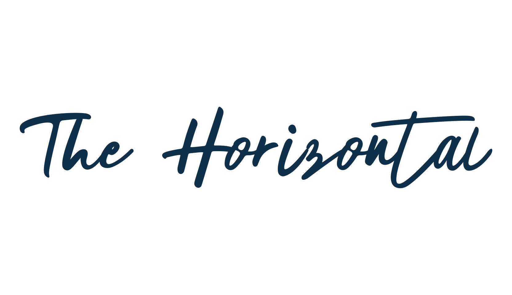 The Horizontal, handwriting font preview