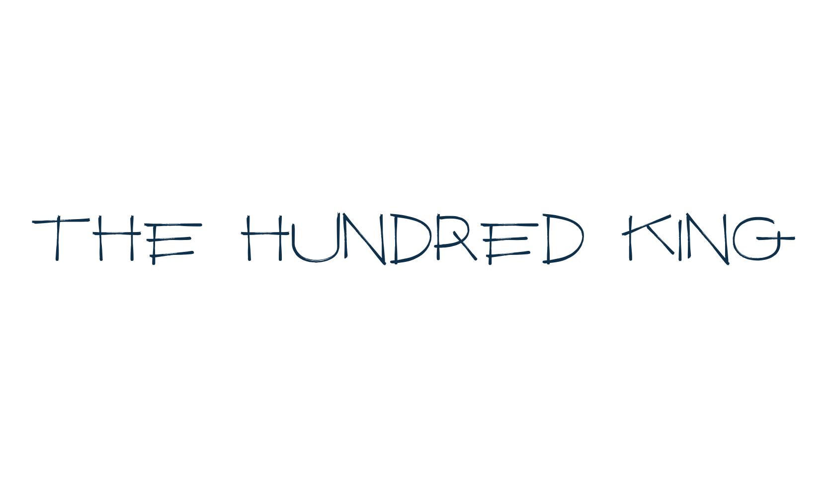 The Hundred King, script handwritten fancy decorative calligraphy font preview