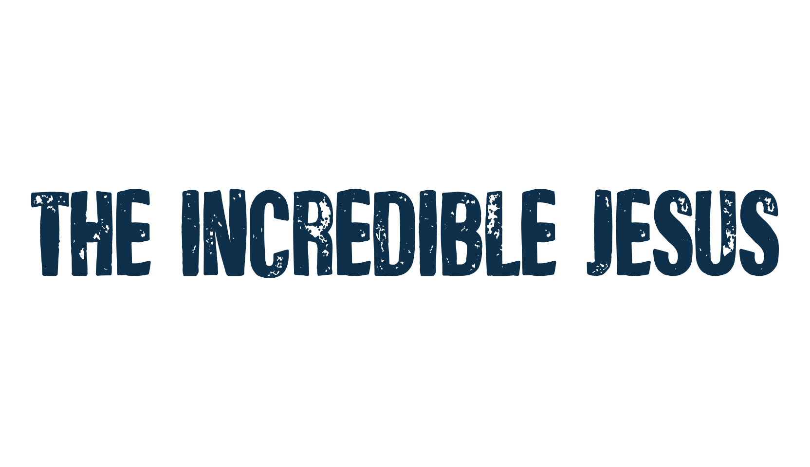 The Incredible Jesus, fancy eroded decorative font preview