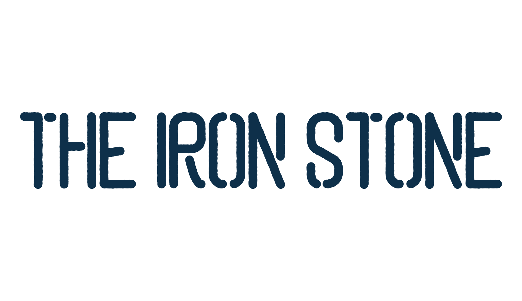 The Iron Stone, fancy stencil, army decorative font preview