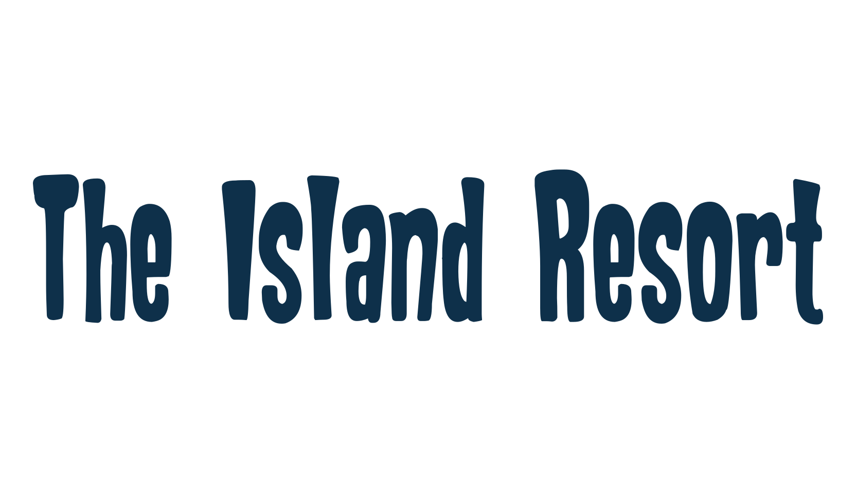 The Island Resort, groovy font preview