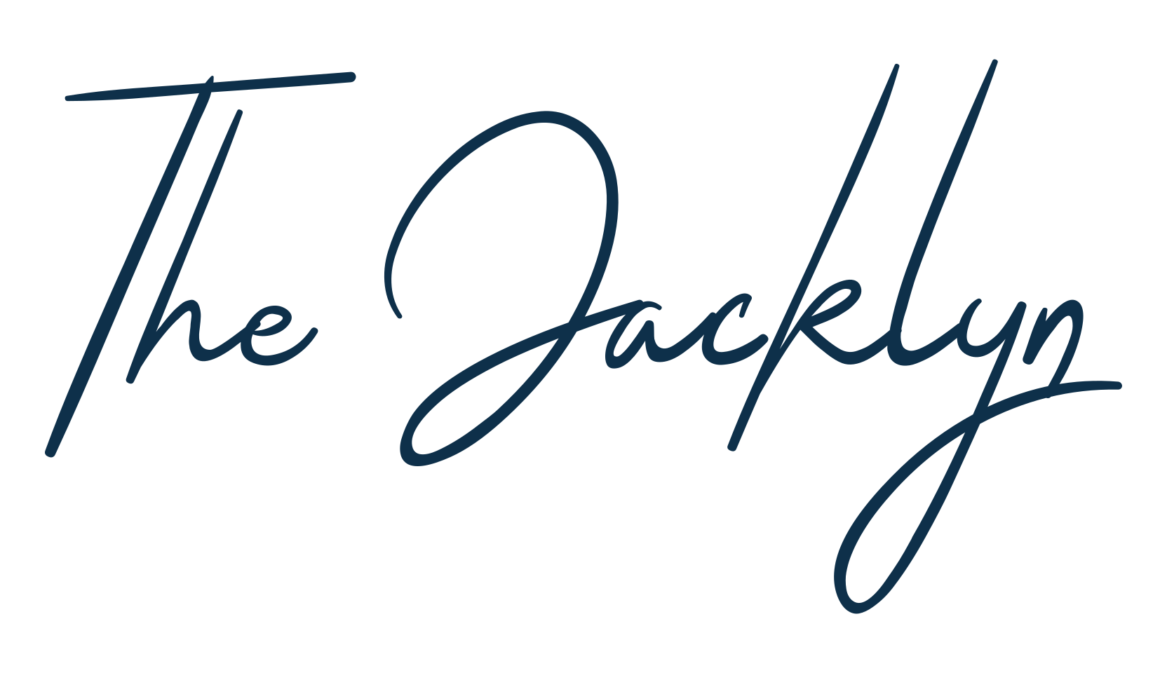 The Jacklyn, handwriting font preview