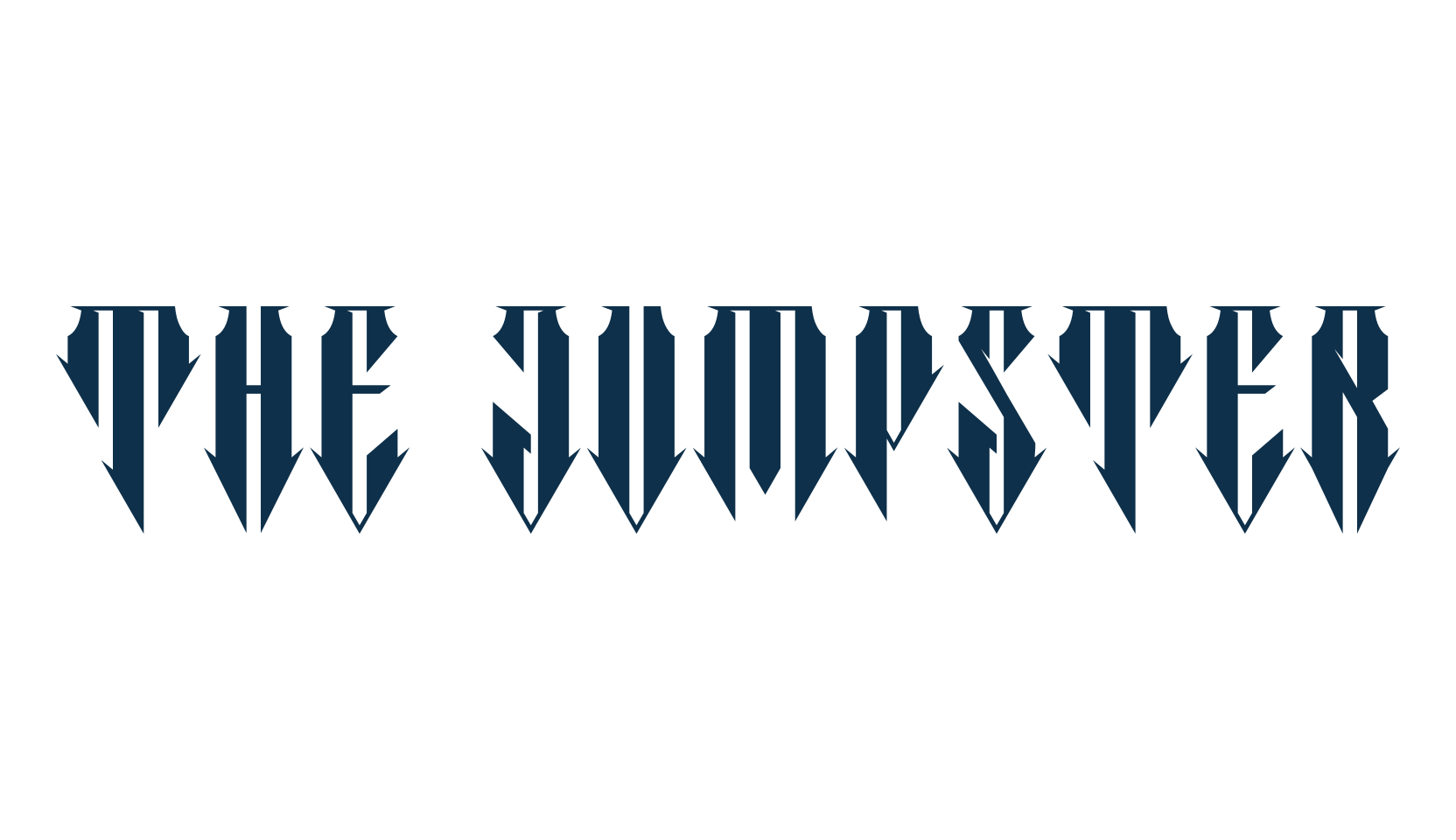 The Jumpster, gothic modern font preview