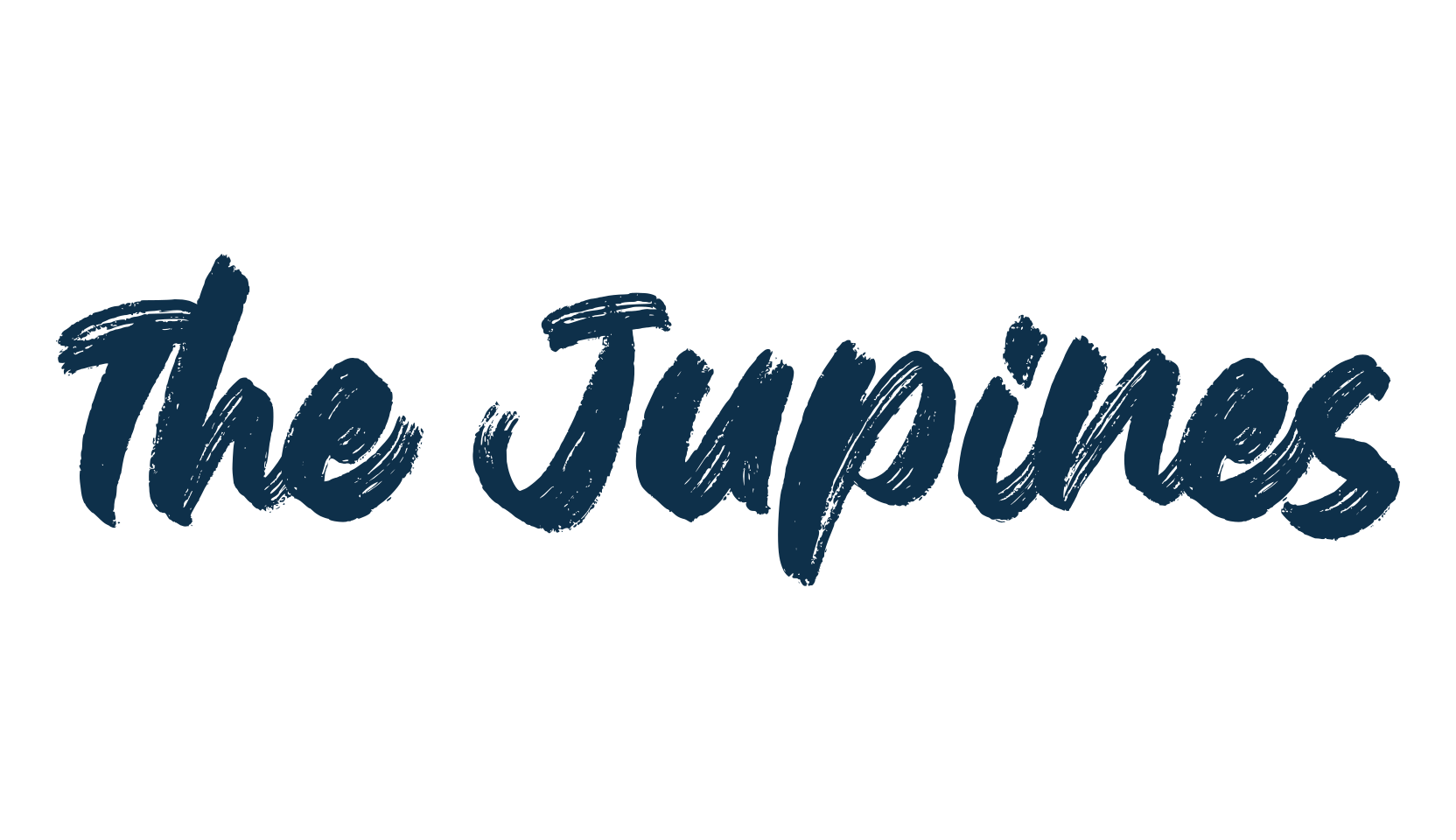 The Jupines, brush font preview