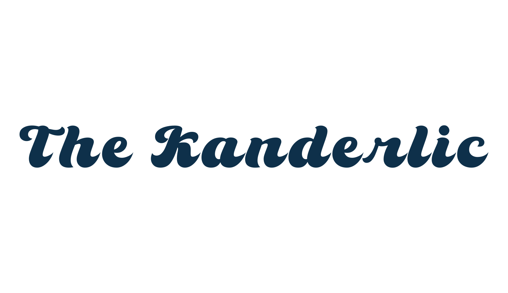 The Kanderlic, old school font preview