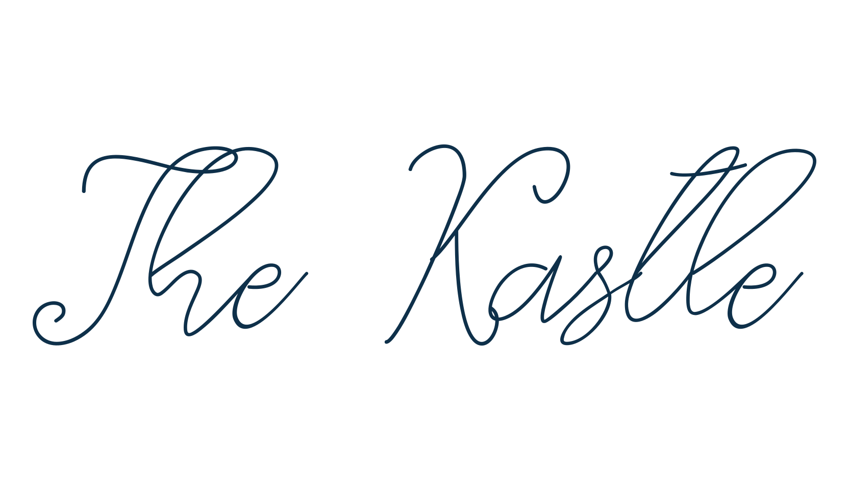The Kastle, handwriting font preview