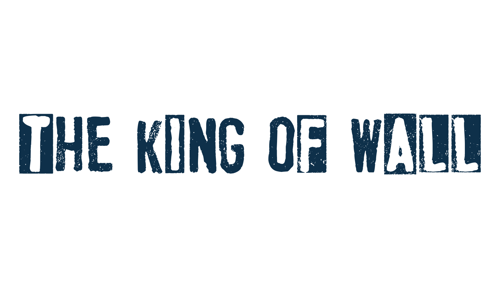 The King Of Wall, destroy font preview