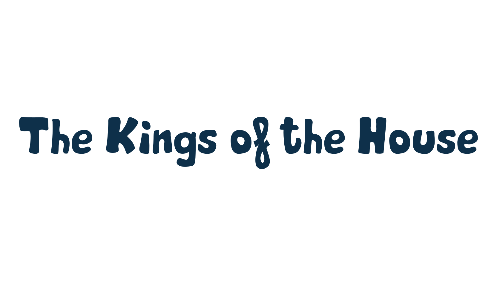 The Kings of the House, cartoon font preview