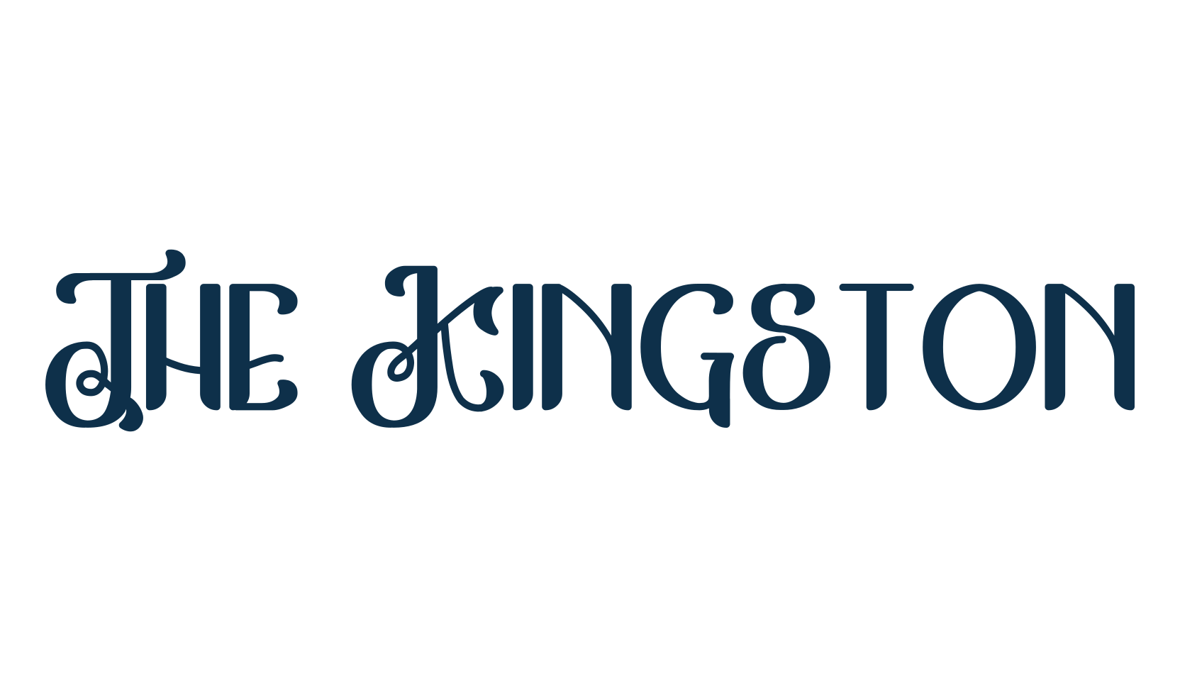 The Kingston, fancy retro decorative font preview